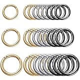 27Pcs Round Snap Buckle Round Clip Hook Trigger Spring O Rings O Ring Keychain Clip Zinc Alloy Hooks Clip DIY Accessories for keyrings Buckle,Bags,Purses,Paper,DIY