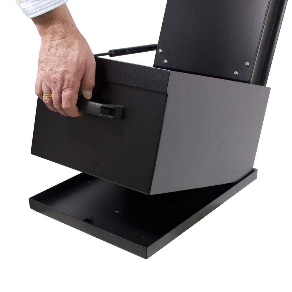 Salvus Caja fuerte para llaves y tarjeta móvil grande - Ganchos para llaves - 25,1 x 32,8 x 42,5 cm - Bloqueo de código electrónico