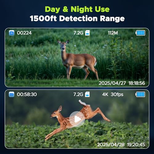 Image of Night Vision Goggles, 112 MP 4K Night Vision Binoculars for Adults, 12X Zoom & 5000mAh Battery, 64GB Card Included, Infrared Binoculars Night Vision, Tech Gadgets Telescope for Bird Watching