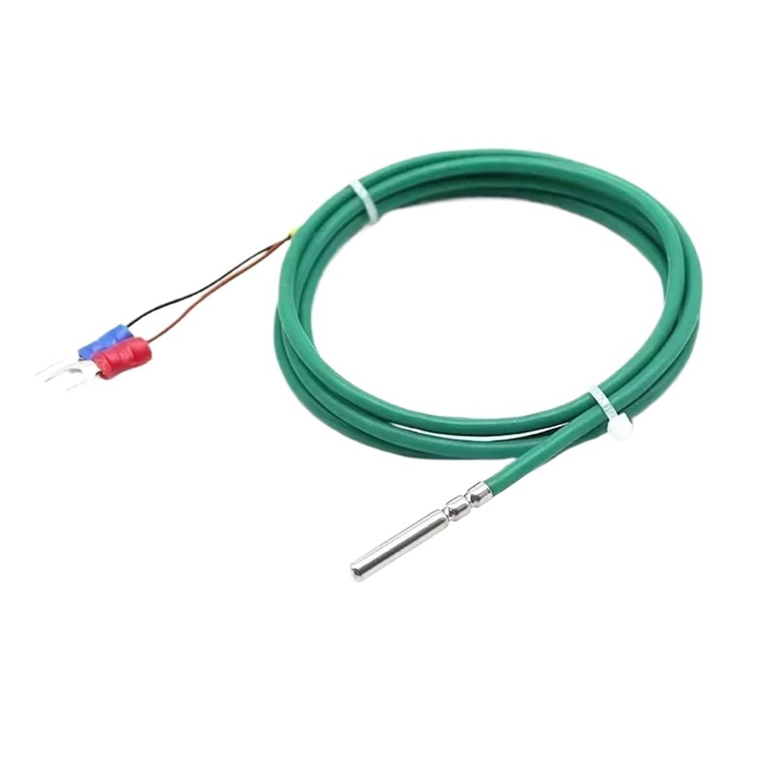Sensor de temperatura tipo K, termopar, cables protectores de alambre de silicona, impermeable, resistente al aceite y resistente al calor, 260 °C (con 3 m)