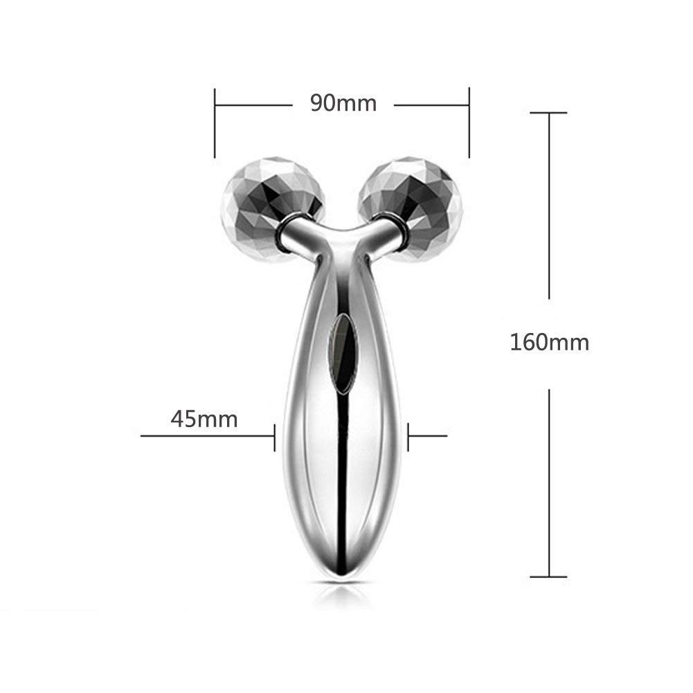 Sygnius Face Massager, Y-Shape 3D Face Massage Roller for V Face Lift Kneading Body Slimming, Beauty Tool 4