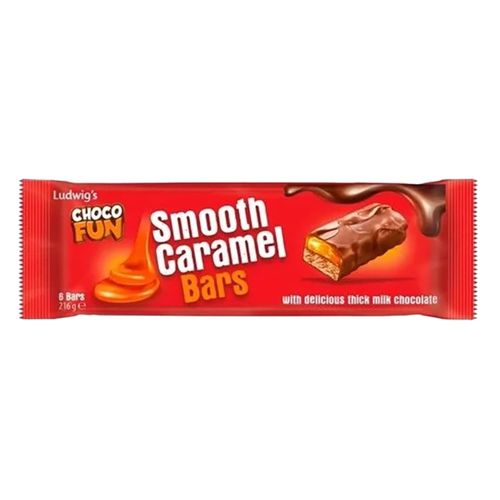 Schogetten Choco Fun Smooth Caramel Bars 36 g, 6-Pack