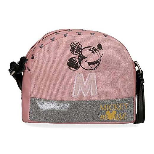 Disney Mickey The Blogger Bandolera Rosa 20,5x16,5x6 cms PVC y Poliéster