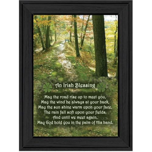 Trendy Decor 4U ME34-405 Irish Blessing Wall Art Classic Positive Affirmations 14" H x 10" W