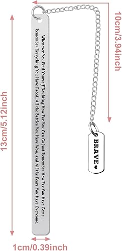 Miniatura 4 de Marcapáginas inspirador para recuperación de sobriedad, regalo AA para mujeres y hombres, graduación, cumpleaños, cirugía, sobreviviente, regalos