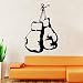 COMVIP Sticker Décoration Mural Gants Boxe Amovible Autocollant Chambre Garçon Imperméable 40 * 60cm