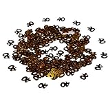 2000 Pièces 50g Or Chiffres de Feuille métallique 40 Lettres Joyeux Anniversaire Confettis Décoration pour Anniversaire, Fête, Mariage Anniversaire, Vacances,Occasions Spéciales (40 d'or)