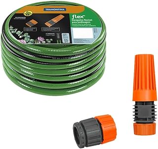 Mangueira Tramontina Pvc C/Engate e Esguicho Flex 20m Verde