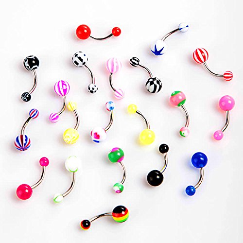 Generic Ball Navel Belly Button Rings Amazon.in Jewellery
