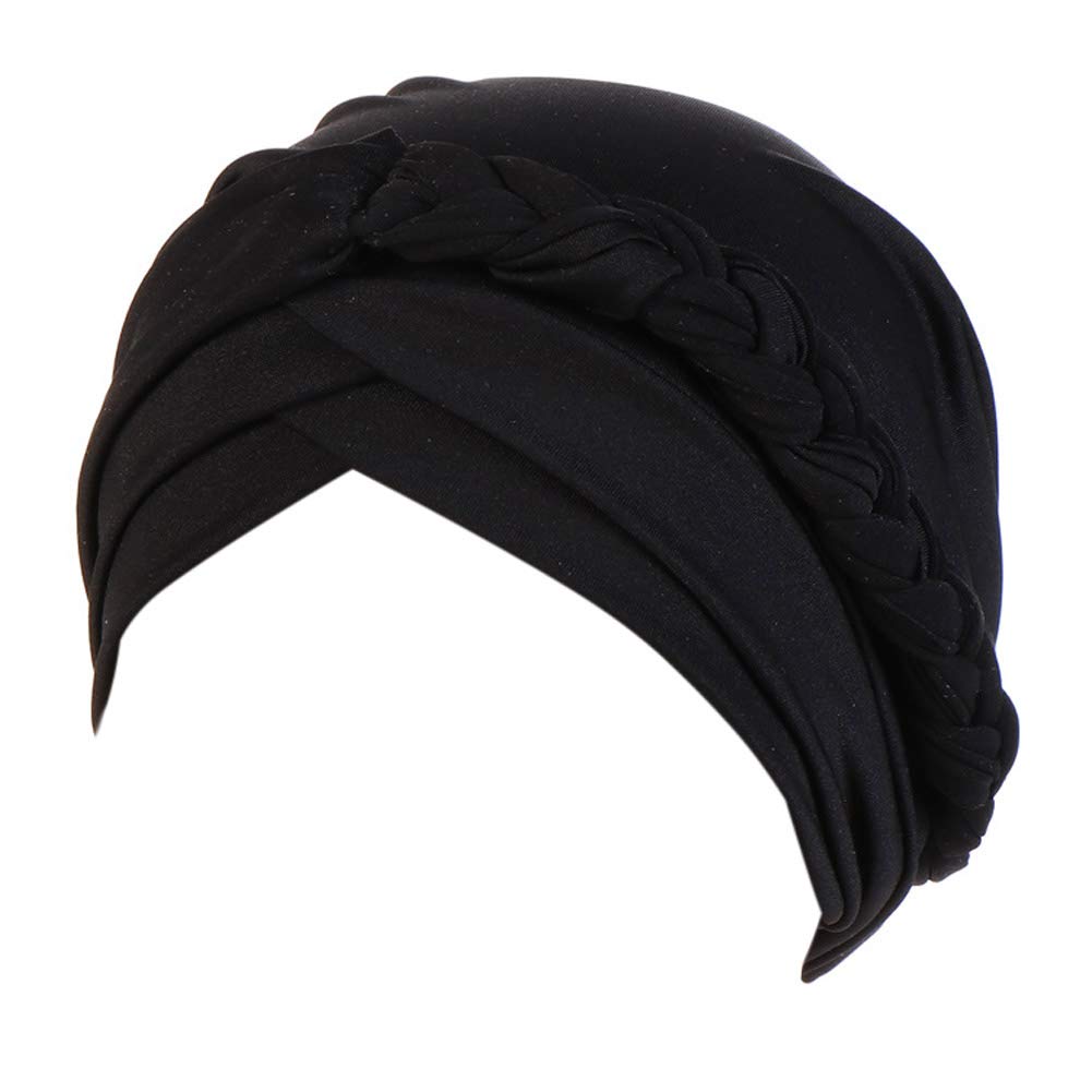 beauty YFJHWomen Chemo Beanies Cancer Turban Head Wrap Caps Twisted Hijab Silky Braid Hair Cover Headwear