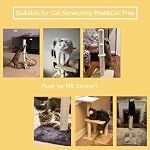 Dimaka 2 Cat Scratching Post Replacement Poles Included Screws, Cardboard and Sisal, 13.4in, 34cm