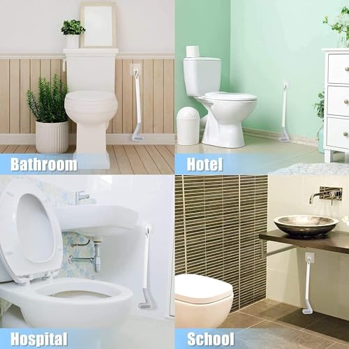 Image of 2 Pc Golf Toilet Cleaning Brush with Holder, Bathroom Toilet Brush Set, Durable Toilet Bowl Cleaner Brush, Golf Design Bathroom Cleaning Brush, Modern Bathroom Accessories (2, Medium)