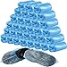 400 Pieces (200 Pairs) Disposable Boot and Shoe Covers for Floor, Carpet, Shoe Protectors, Durable Non-Slip (PE Material)