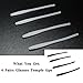 Silicone Anti-Slip Eyeglass End Tips Ear Sock PiecesTube Replacement for Thin Metal Eyeglass Legs,4 Pairs