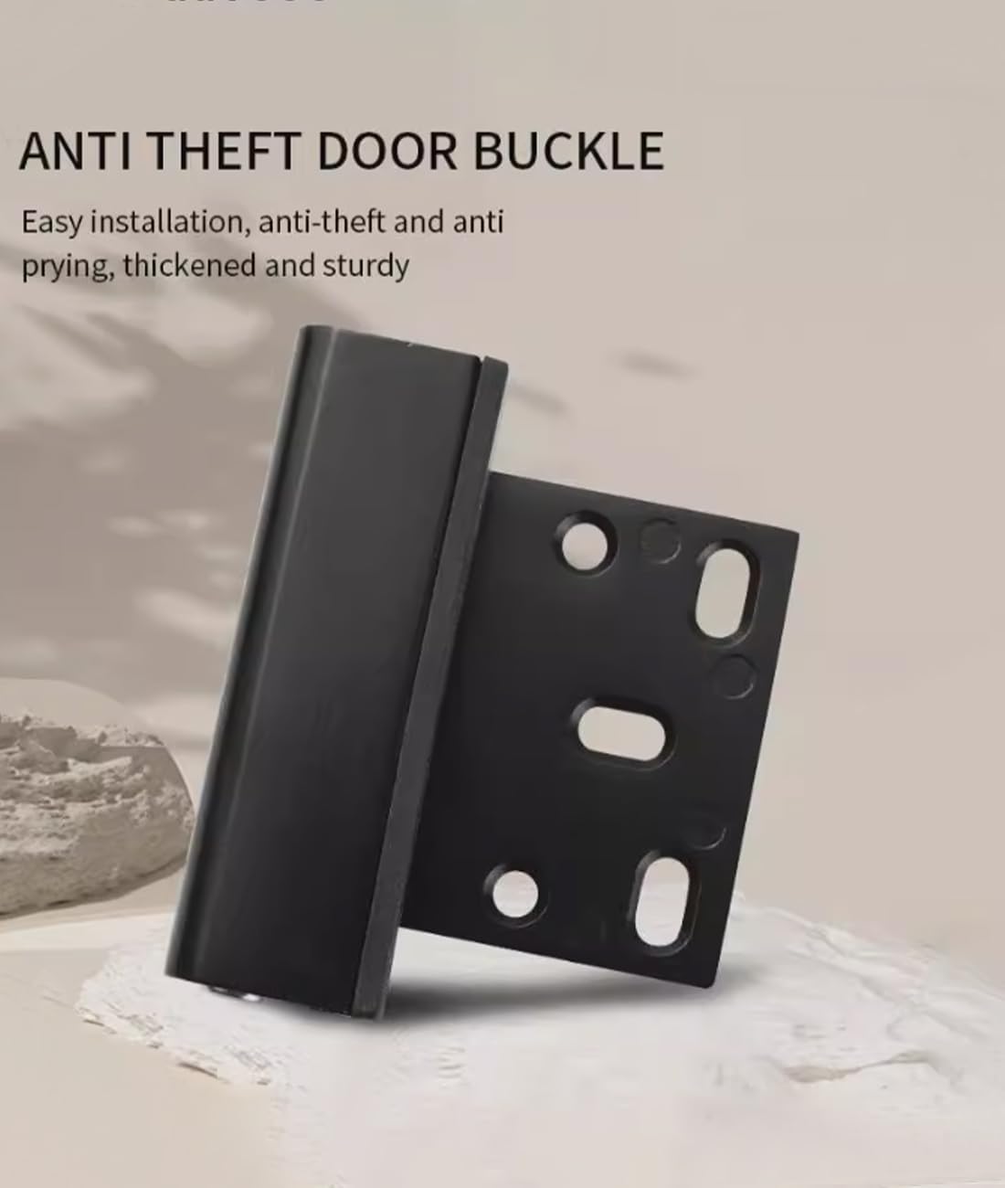Door Reinforcement Lock Withstands 800lbs of Force Extra Proof Door Lock with 5 Screws
