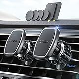 LISEN 2 Pack Magnetic Car Mount[6 Strong Magnets] [2021 Upgraded Clip], Magnetic Phone Holder for Car, Vent Car Phone Holder Mount Fit for 4-11in iPhone 13,13 pro,13 pro max, All Phone & Tablet