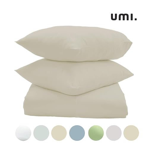 UMI 100 Per Cent Cotton Sateen Duvet Cover Set