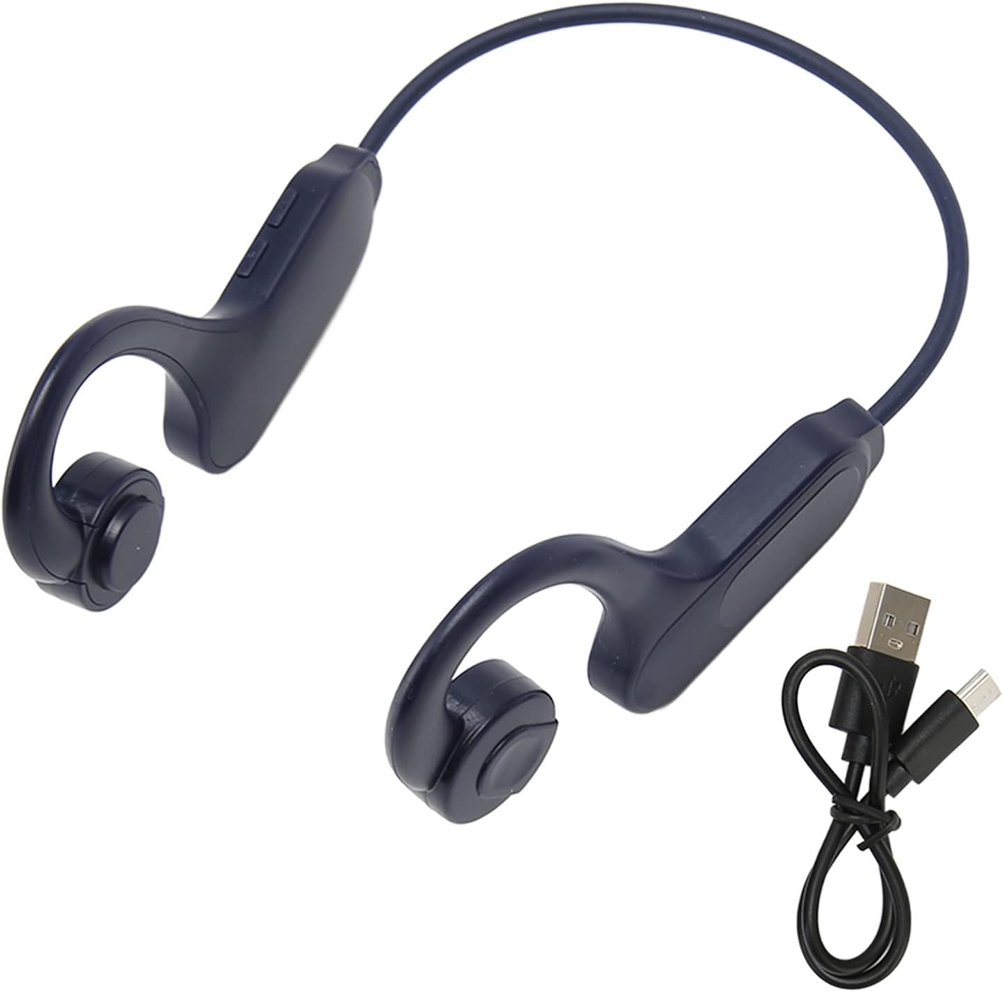 Acouto Bone Conduction Headpho with 5.3, LED Display, IPX5 Sport Earphones, Lightweight Music for Active e