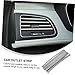 OUNONA 20pcs Car Vent Decoration Strip Silver Air Conditioner Trim for Vehicle Interior Easy to Install Prevents Dust and Car Aesthetics