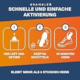 Bramble – Fußsohlenwärmer (15 Paar, 30 insgesamt) – Vollflächige Fußwärmsohlen für Schuhe und Stiefel – Luftaktiviert und geruchsfrei – Bis zu 10 Stunden Wärme