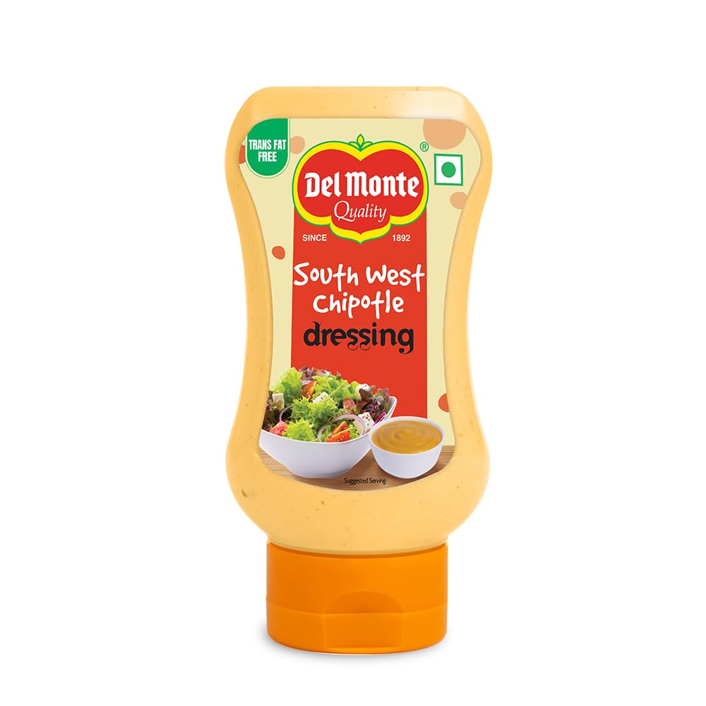 Del Monte Southwest Chipotle Dressing 275g | Creamy and Rich |Ready to Serve|Made by Chef Loved by all | Spread and Dip