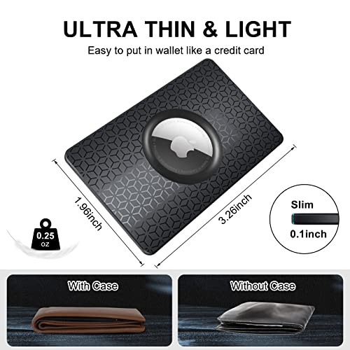 2 Pack Airtag Wallet Holder, Ultra Thin Airtag Wallet Card Case Cover, Light Airtag Wallet Holder For Apple Airtag, Airtag Card Holder For Wallet, Badge, Gift, Air Tag Case Accessories #TOP2