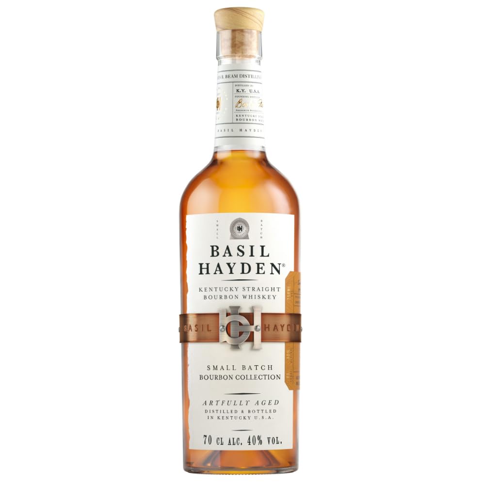 Basil Hayden - Kentucky Straight Bourbon Whiskey - sanfter Geschmack mit einem scharfen Finish - 40% Vol. - 700ml Einzelflasche