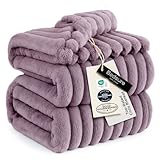 Bedsure GentleSoft Light Purple Fleece Blanket for Couch - Cozy Soft Blankets for Women, Cute Small Throws for Girls, 108x90 Inches