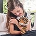 The Petting Zoo Tiger Stuffed Animal, Gifts for Kids, Wild Onez Zoo Animals, Tiger Plush Toy 9 inches