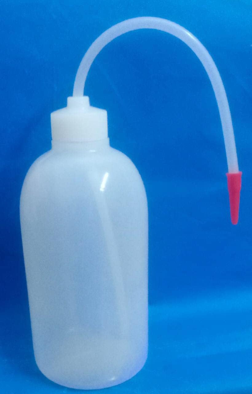 Polyethylene Wash Bottles Size - (500 ml, White) - Pack of 6
