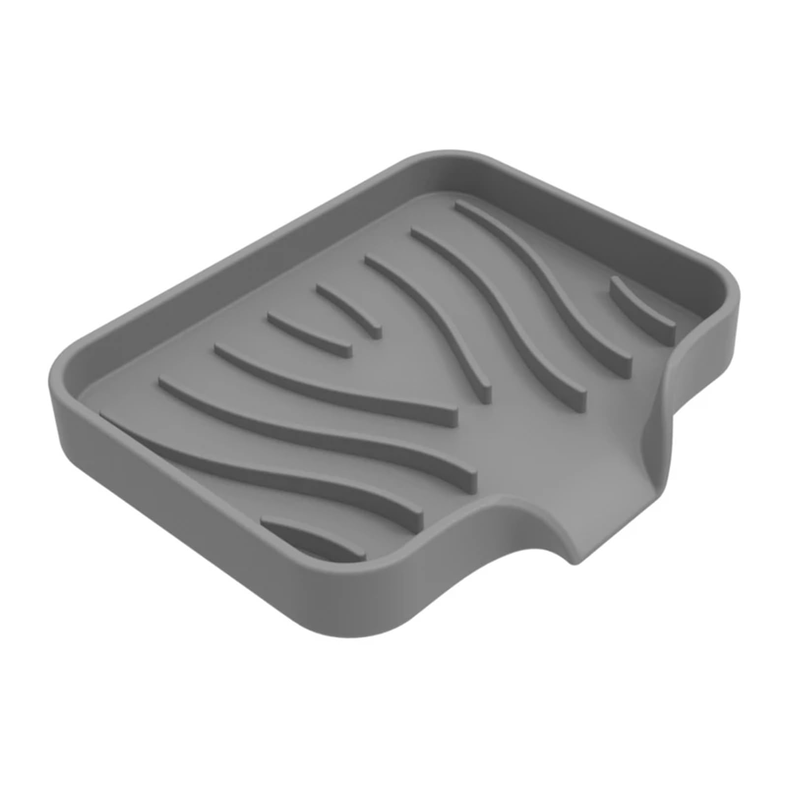 Jabonera portátil para la Ducha, Jabonera de Silicona Autodrenante Multicolor 3 Piezas(Grey)