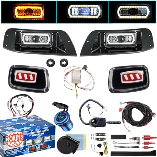 NOKINS Deluxe Plus LED Light Kit for EZGO TXT Golf Cart