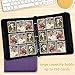 GERMUN 9 Pocket Card Binder, Premium Zip Trading Card Binder, 720 Double Sided Pocket PU Card Collection Binder, Collector Card Album, Card Folder for MTG, TCG, Sports Cards, Game Cards (purple)