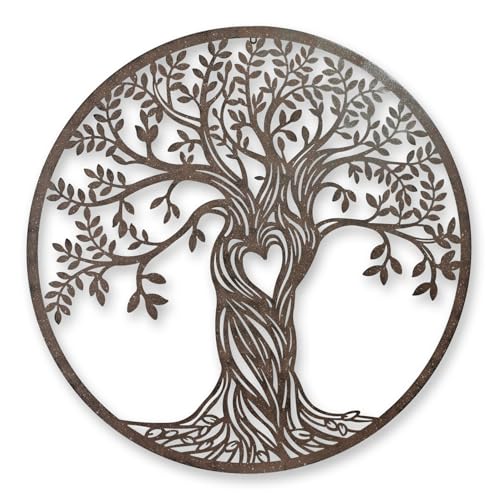 Arbre de vie déco murale haut de gamme aubaho réplique d'art rétro en fonte