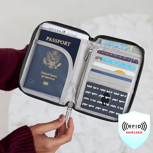 Image of Travelon RFID Blocking Passport Zip Wallet