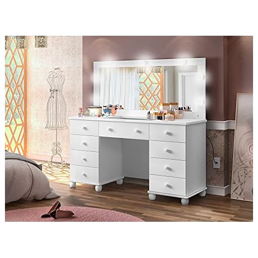 Penteadeira Camarim 9 Gavetas Potente Móveis