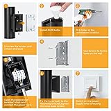 Aigostar Outdoor Wall Lights Mains Powered, Up and Down Outside Lights, IP65 Waterproof GU10 Porch Light Max 35W, LED Outdoor Wall Lamp Aluminium Front Door Light Black 2 Pack - Image 6