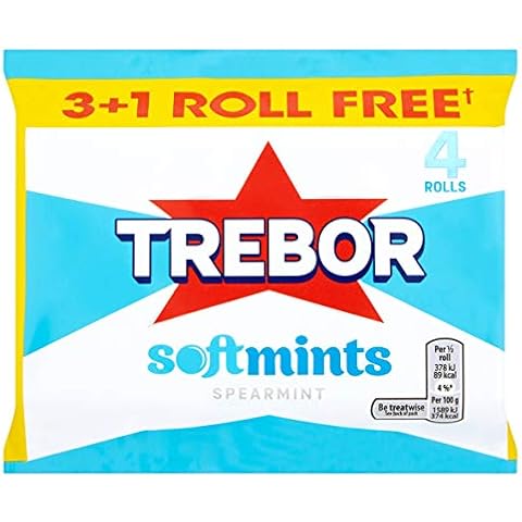 Trebor Softmint Spearmint 4 Roll Multipack, 179 g Cover
