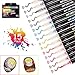 Produktbild 15 Farben Acrylstifte Marker Stifte , Double Line Outline Pens,Gliederungsstift, Outline Stift, Farben Wasserfeste Stifte, Metallic Marker Stifte, für Papier Glas Kunststoff Keramik Metall DIY
