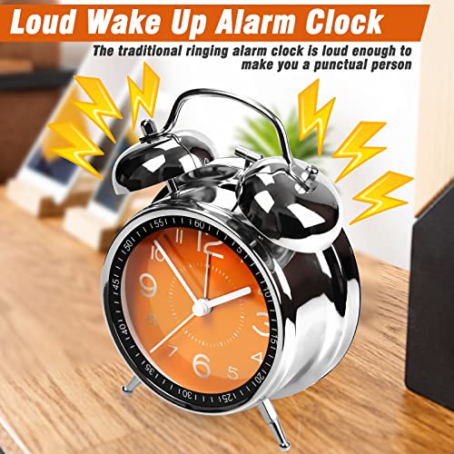 Image of AYRELY Super Loud Alarm Clock for Heavy Sleepers Adults, Metal 4.5 Inches
