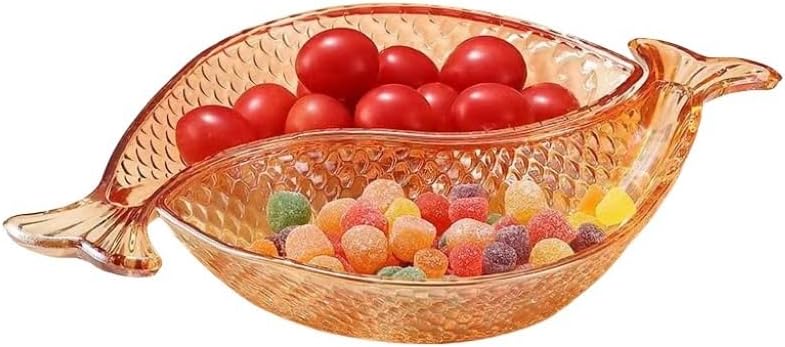Thicken Partitioned Plate Household Snack Candy Dish Fruit Platter