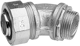 Crouse-Hinds LT15045 Zinc Electroplated Malleable Iron Non-Insulated Liquidtight 45 Degree Connector 1-1/2 Inch Liquidator