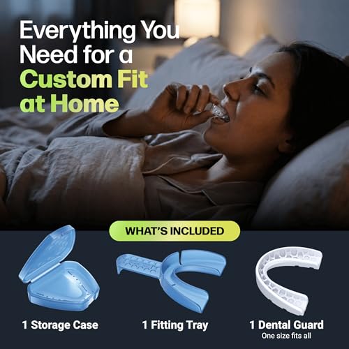 Bruxor Dental Guard – Custom-Fit Mouth Guard for Grinding Teeth at Night – Slim Night Mouth Guards for Sleeping with Jaw Comfort – Easy & Secure Fit for Nighttime Enamel Protection (Clear, 1 Count) - Thumbnail 6