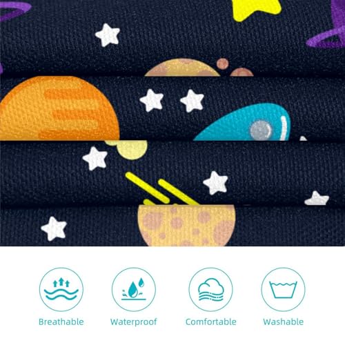 Tablier de cuisine imprimé astronaute avec broches ajustables lot de 2 pièces