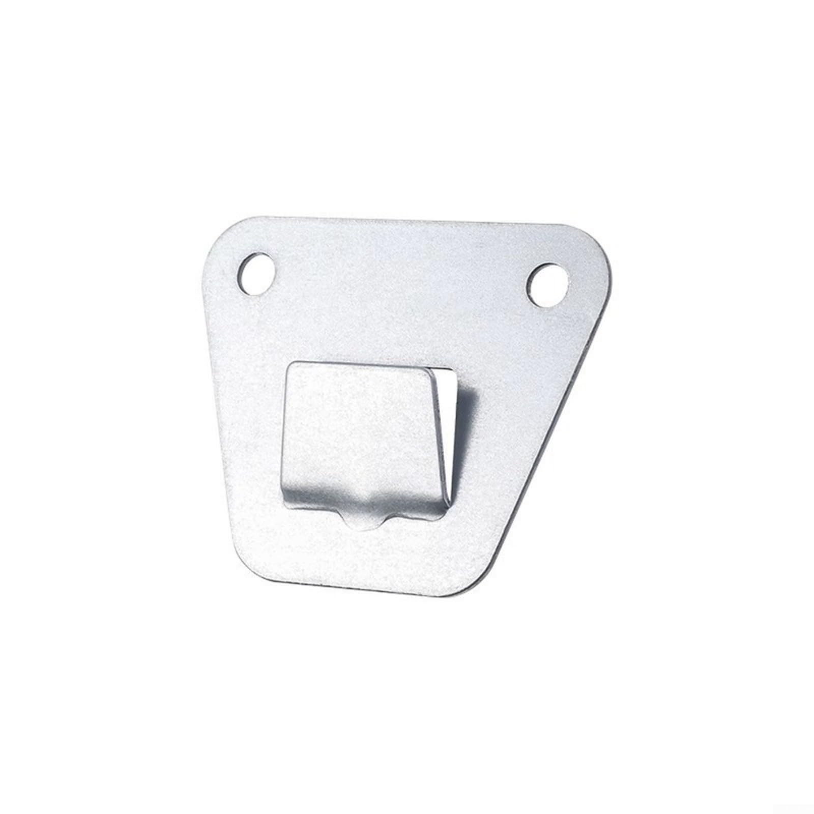 Montageplatte für Dunstabzugshaube 12er Set Stahlblech 1,5mm für stark Silber 5,3x6cm Befestigung Zubehör Küche