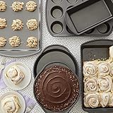 Wilton Perfect Results Premium Nonstick Bakeware Essentials Set - Perfect for Everyday Use and Baking Cookies, Cupcakes, Cakes, Steel, 6-Piece