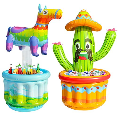 Cactus gonflable sombrero 120 cm pour votre déco Cinco de Mayo