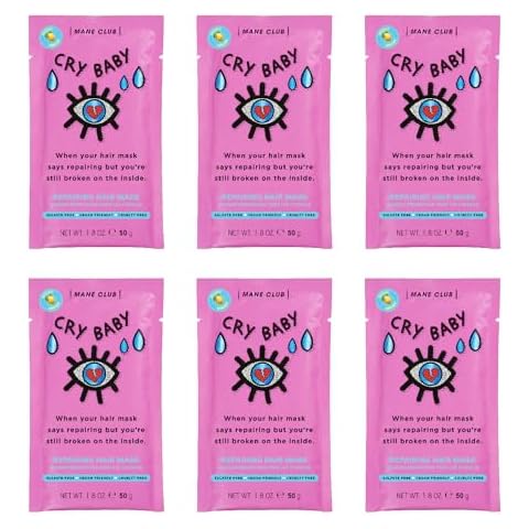 MANE CLUB Cry Baby Deep Conditioner, cruelty free, vegan, no sulfates or parabens — Pack of 6 Cover