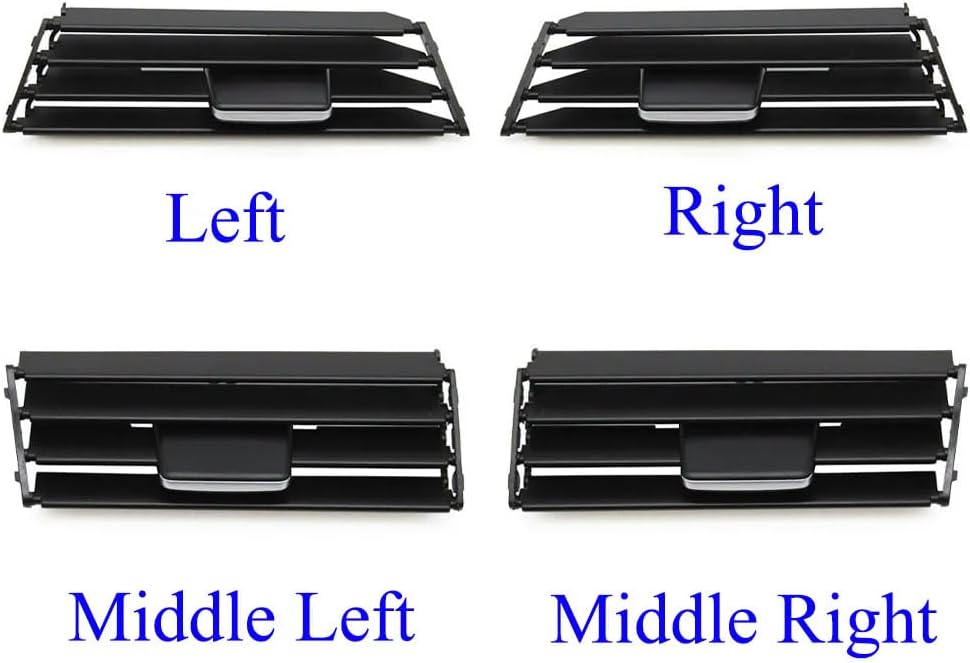 Front Dashboard Air Vent Outlet Repair Kit, Air Conditioning Grill AC Vent Tab Clips Repair Kit Replacement For BMW 3 Series E90 E91 E92 E93 (Middle Left)