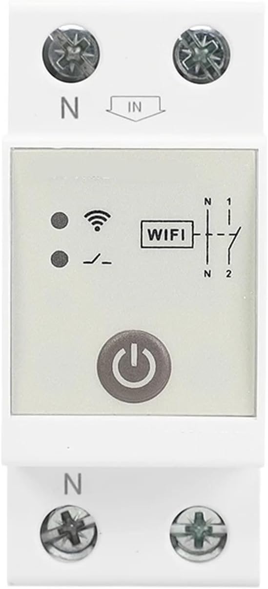 GTS8-W Smart Time Relay Switch 2P 32A 40A 63A 80A Rail for Smart Home Wireless Remote Control Switch(GTS8-W-2P-40A)